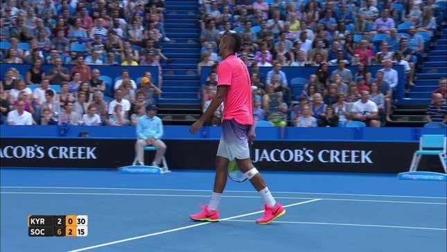 Jack Sock Goes Between The Legs