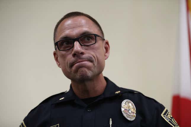 Image for article titled Florida Police Chief on Leave After Allegedly Attributing Gay Officer&#39;s COVID-19 to &#39;Homosexual Sexual Events&#39;