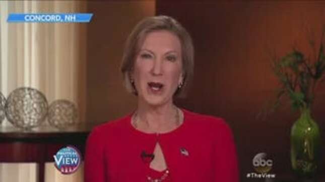 Carly Fiorina on <i>The View</i>: 'I Love to Smile and Laugh.'
