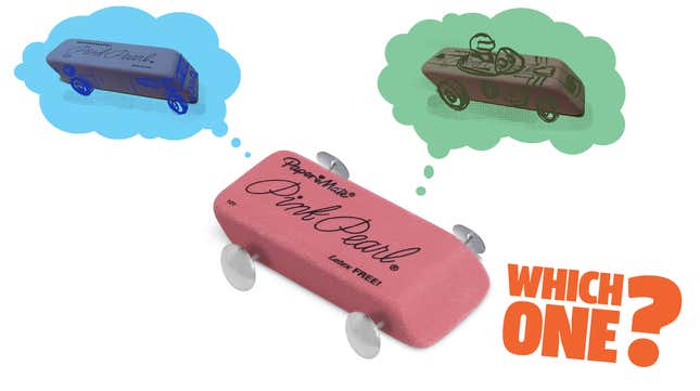 Image for article titled What Is The Proper Way To Imagine An Eraser Car?