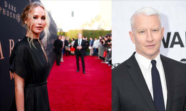 Image for article titled Here's Some Old Jennifer Lawrence/Anderson Cooper Drama