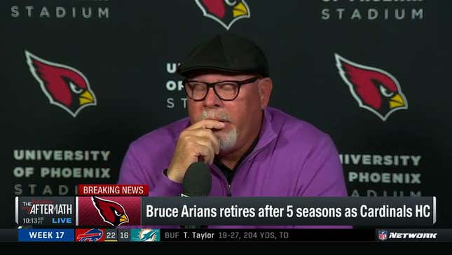Bruce Arians Retires After Five Seasons With Cardinals