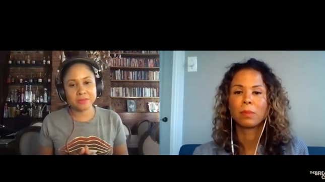 Angela Yee, left, and Sil Lai Abrams speaks about Russell Simmons and why black women will not be silenced.