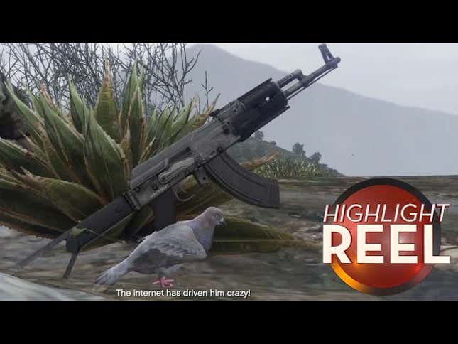 Don't Mess With <i>GTA V</i> Pigeon And His Assault Rifle