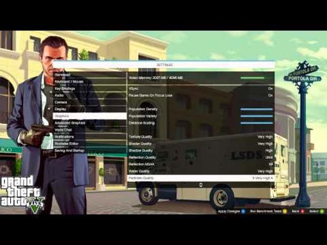 <i>GTA V </i>Sure Has A Lot Of PC Settings (Which Is Nice)