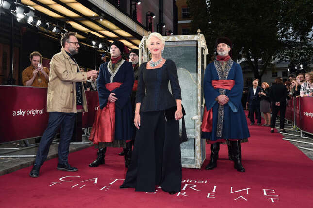 Image for article titled Helen Mirren Now Travels By Manservant
