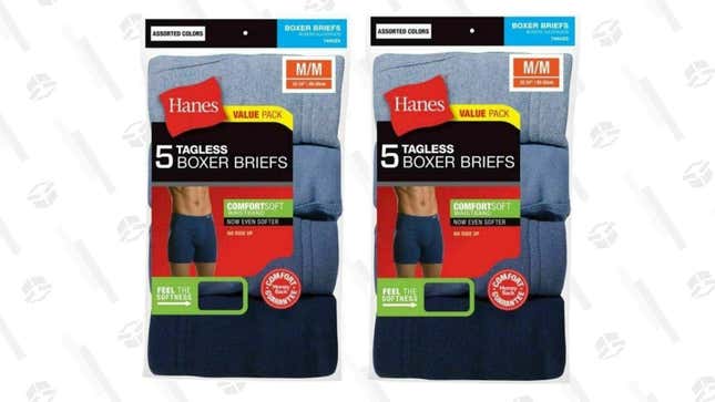 10-Pack Hanes ComfortSoft Boxer Briefs | $27 | Daily Steals | Promo code KJBXR