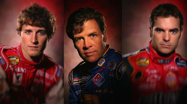 Image for article titled Please Enjoy These Artsy NASCAR Headshots From 2005