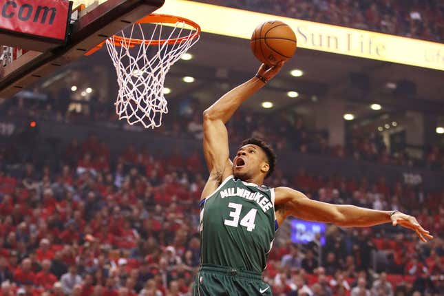 Image for article titled Cue Shock and Awe: Giannis Antetokounmpo Named 2019-20 NBA MVP