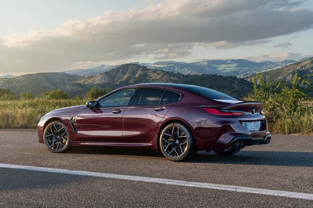 Image for article titled Just Look How Purple This 600 HP BMW M8 Gran Coupe Is