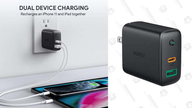 AUKEY USB C Charger 30W PD Fast Charger | $15 | Amazon | Clip the coupon and use the code ECL56KRA 