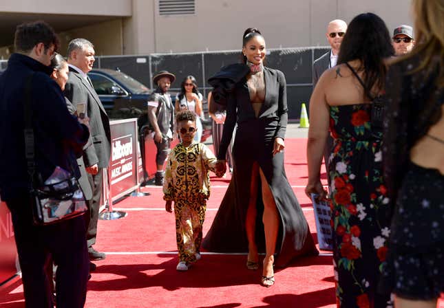 L-R) Future Zahir Wilburn and Ciara attend the 2019 Billboard Music Awards on May 1, 2019 in Las Vegas, Nevada.