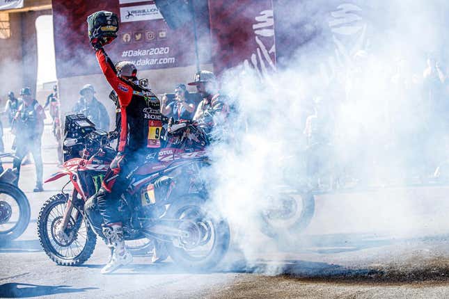 Image for article titled Ricky Brabec Is The First American To Win Dakar, Casey Currie A Close Second