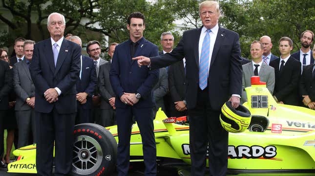 Image for article titled Trump on NASCAR: ‘The Whole League Endorsed Me’