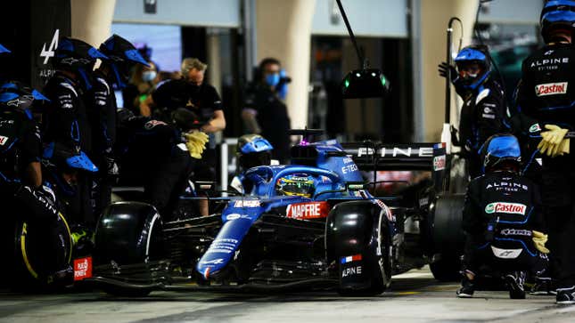 Image for article titled Fernando Alonso&#39;s Formula 1 Return Was Derailed By A Sandwich Wrapper