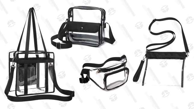 Veckle Clear Fanny Pack | $7 | Amazon | Promo code DRJAVZLZ | Clip the 5% off coupon
Veckle Clear Crossbody Purse With Pocket | $7 | Amazon | Promo code SBYHIRVS | Clip the 5% off coupon
Veckle Clear Crossbody Messenger Bag | $6 | Amazon | Promo code VBBYCI8L | Clip the 5% off coupon
Veckle Clear Shoulder Bag | $5 | Amazon | Promo code WWH56YOO
Veckle Clear Tote Bag | $6 | Amazon | Promo code DRMMQLXW | Clip the 5% off coupon
Veckle Clear Crossbody Purse | $7 | Amazon | Promo code D3UAP6OR | Clip the 5% off coupon