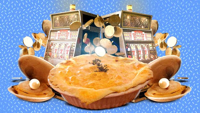 Image for article titled Making Clams Casino Pie is so easy, you’ll feel like you hit the dinner jackpot