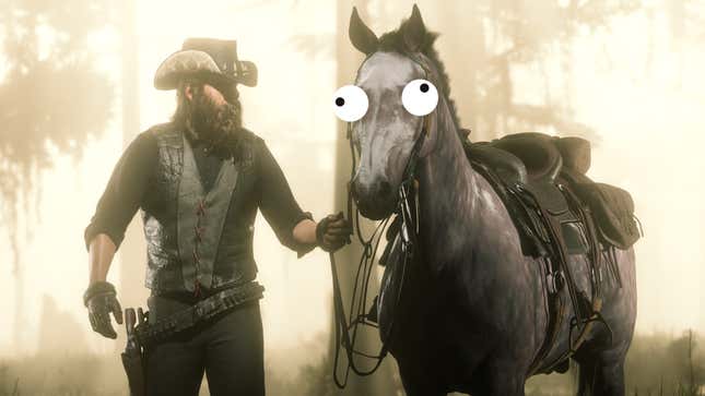 Image for article titled Players Think Red Dead Online&#39;s Latest Update Made Their Horses Dumber