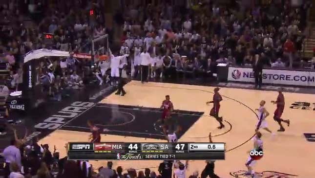 The Spurs Are Up Six At Half Thanks To Gary Neal's Buzzer-Beater Three
