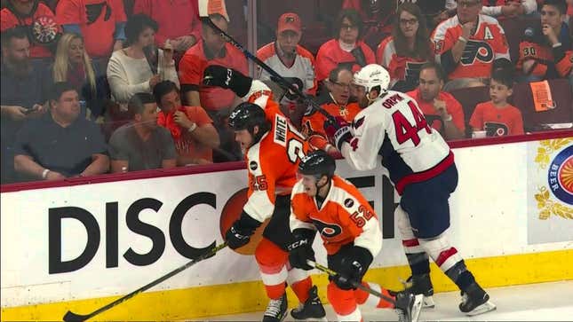 Alex Ovechkin Hides Behind Referee, Pops Out, Scores