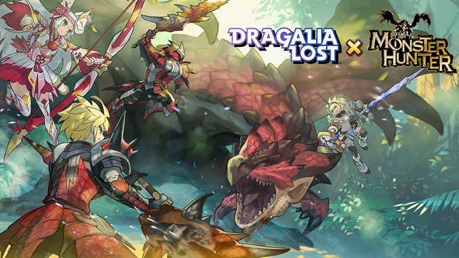 Image for article titled Monster Hunter Is A Perfect Crossover Game For Dragalia Lost