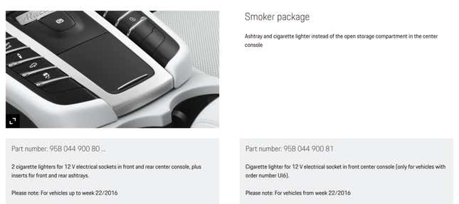 Image for article titled Porsche Needs To Correct The Outdated Name Of Its Smoker Package
