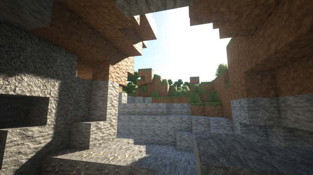 Image for article titled Minecraft With Fancy Lighting Looks Great