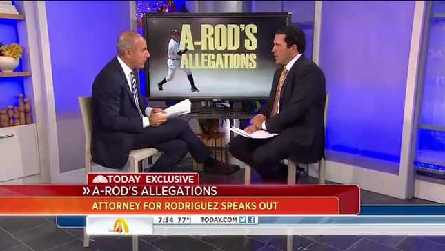 A-Rod Lawyer Melts Down On <em>Today </em>