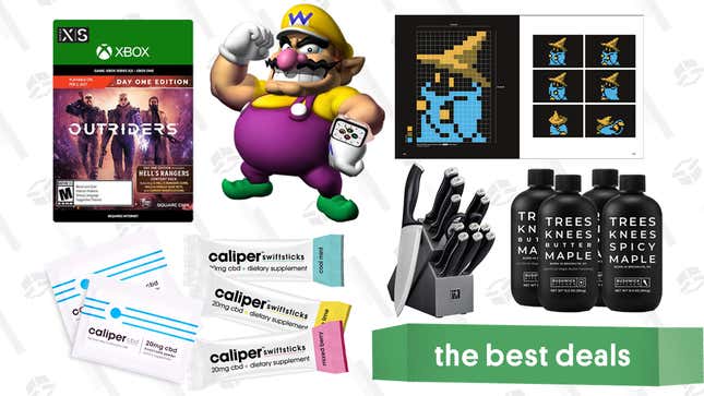 Image for article titled Friday&#39;s Best Deals: Apple Watch SE, Outriders for Xbox, Henckels Knife Set, Caliper CBD Powder, Final Fantasy Pixel Art Book, and More