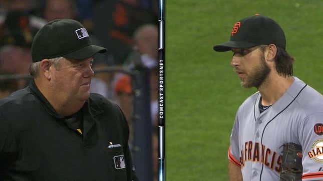 Madison Bumgarner Had An Endless, Awkward Staredown With Umpire Joe West