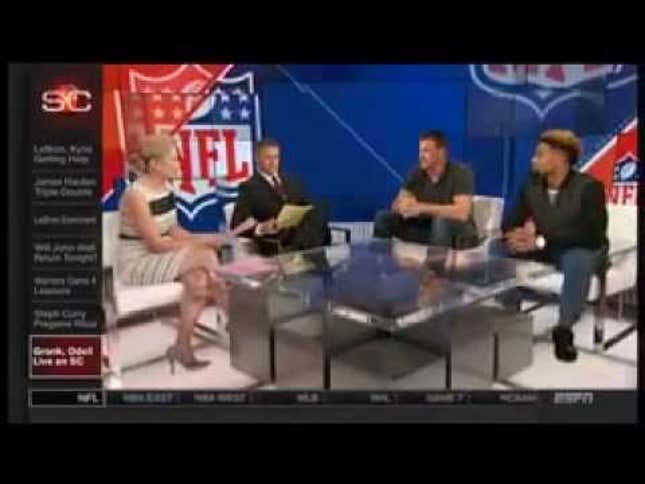 ESPN Grills Gronk About Patriots' Balls
