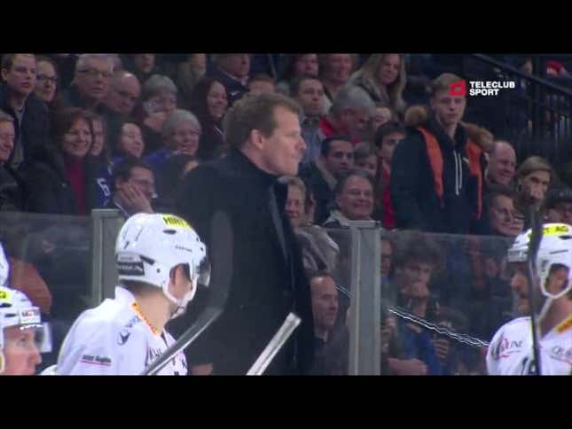 Former NHL Coach Goes Nuts On Counterpart During Game
