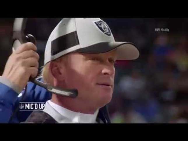 Just Five Blissful Minutes Of Jon Gruden Stomping Around Shouting At People