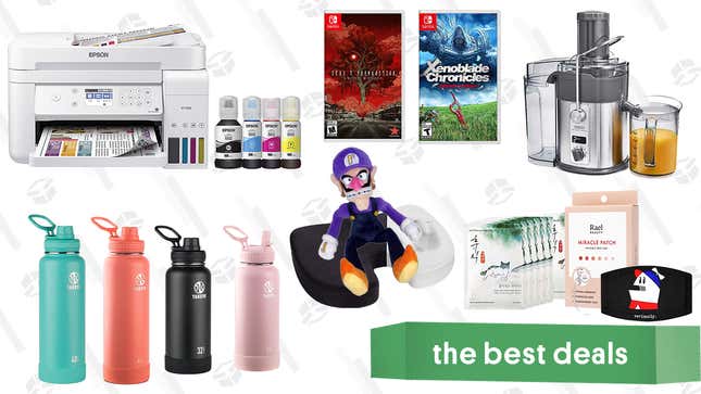 Image for article titled Sunday&#39;s Best Deals: Epson EcoTank Inkjet Printers, Deadly Premonition 2, Xenoblade Chronicles Definitive Edition, Crux Artisan Juicer, Takeya Water Bottles, K-Beauty Skincare, and More