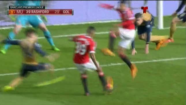 Marcus Rashford Cannot Be Stopped, Scores Twice On Arsenal In The First Half