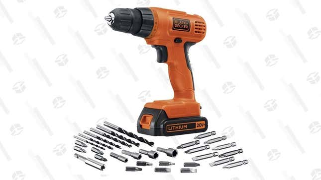 Black &amp; Decker 20V MAX Cordless Drill Set | $49 | Amazon