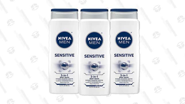 NIVEA Men Sensitive 3-in-1 Body Wash, Shampoo, and Moisturizer(?) | $8 | Amazon | Clip the coupon on the page