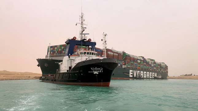 Evergreen Truck Blocks Chinese Motorway Mere Days After Evergreen Ship ...