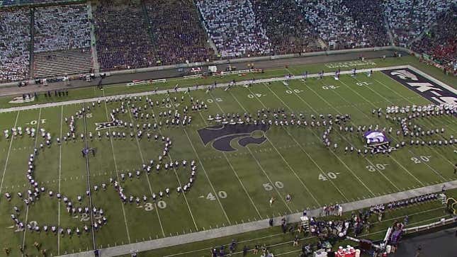 Kansas State Band Insists They Were Not In Dong Formation
