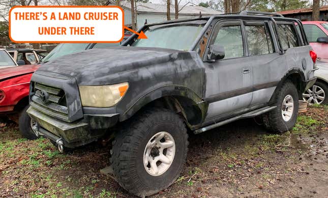 Image for article titled Someone Grafted A Toyota Tundra Face Onto A Low-Mileage Toyota Land Cruiser And I&#39;m Just Confused