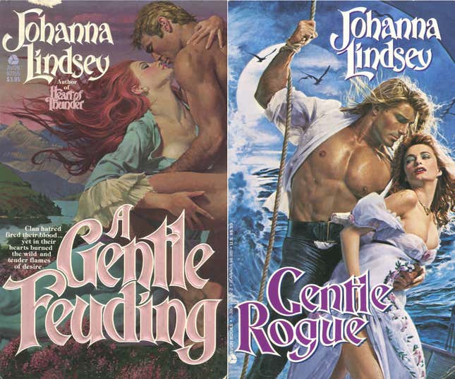 Covers from 1984 and 1990 releases; note Fabio on the right.