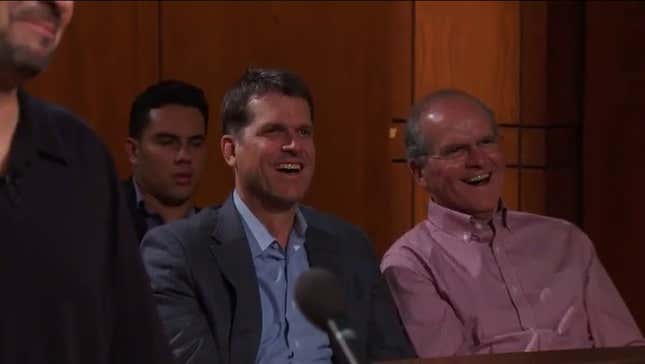 Yes, That's Jim Harbaugh On <em>Judge Judy</em>
