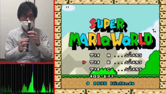 Man Plays <i>Super Mario World</i> with His Nose