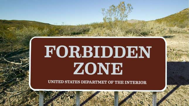 Image for article titled Federal Government Adds 600,000 Acres To National Forbidden Zone