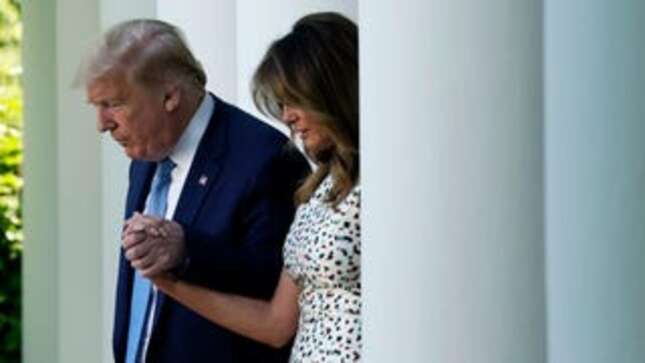 Maybe If Someone Showed Melania a Picture of Michelle Obama in a Mask She'd Copy Her and Keep Hers On