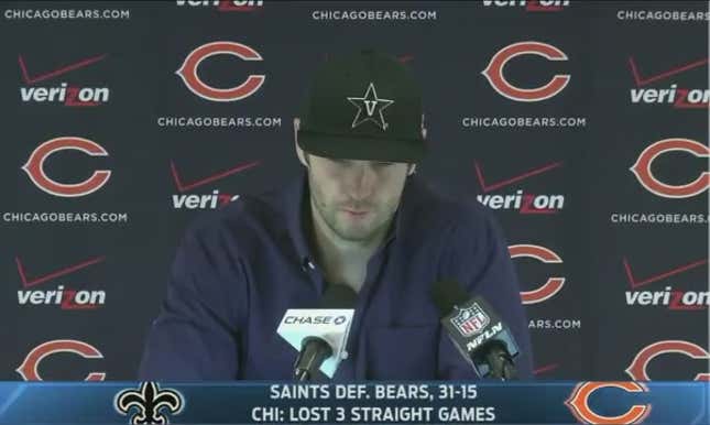 Jay Cutler Presser Lasts Three Questions Because Local Media Was Late
