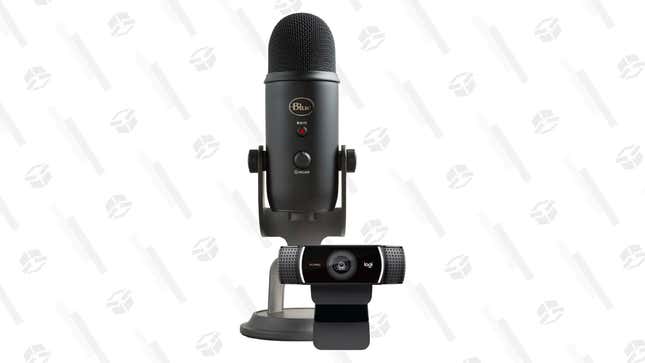 Blue Yeti USB Microphone and Logitech C922 Pro HD Webcam | $120 | Best Buy