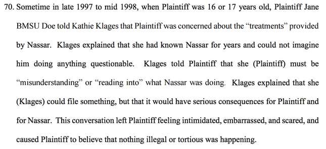 Image for article titled For 20 Years, Gymnasts Said Their Doctor Was Sexually Abusing Them—And Nothing Happened