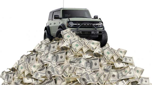 Image for article titled 2021 Ford Bronco Costs $29,995 To $63,100. Here&#39;s A Full Price Breakdown