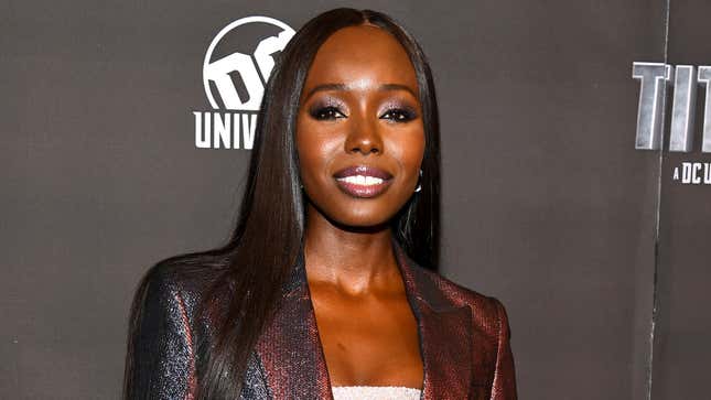 Actress Anna Diop attends DC UNIVERSE’s Titans World Premiere on October 3, 2018, in New York City.